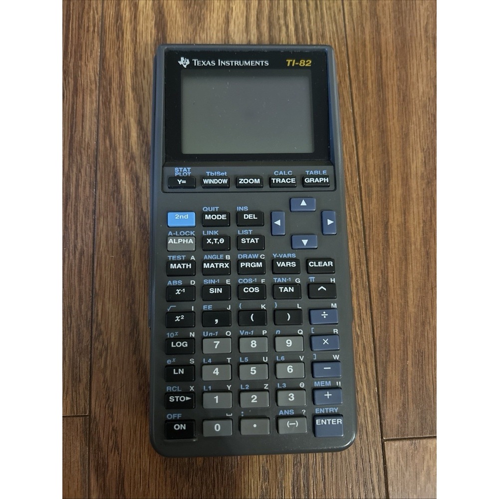 Texas Instruments TI-82 Graphing Calculator W/ Cover Battery Tested Working
